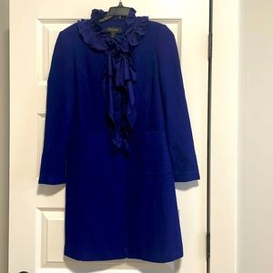 St. John made in USA Knit Coat w/ruffle and pockets